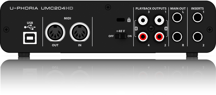 Аудиоинтерфейс Behringer UMC204HD – фото, отзывы