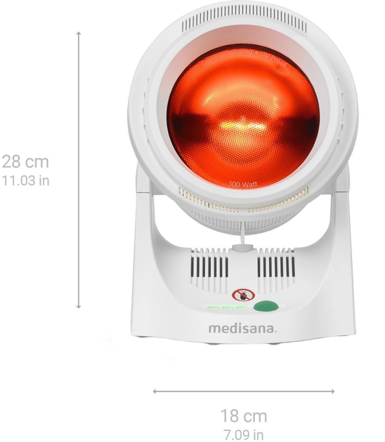 Інфрачервона лампа Medisana IR 850 (4015588883033) - зображення 2