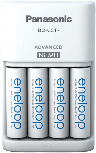 Зарядний пристрій Panasonic Advanced Charger + Eneloop 4 AA 2000 mAh NI-MH (K-KJ17MCD40E) - зображення 2