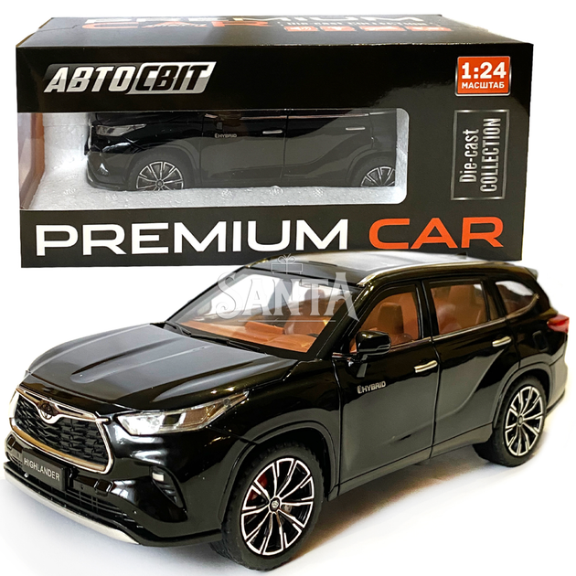 Машинка металева Toyota Highlander Hybrid Toyota Хайлендер Гібрид