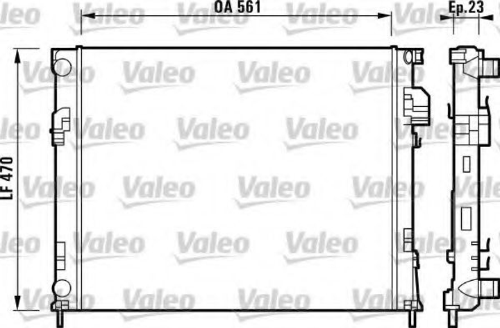 732853 VALEO РАДИАТОР Valeo (732853) - изображение 1