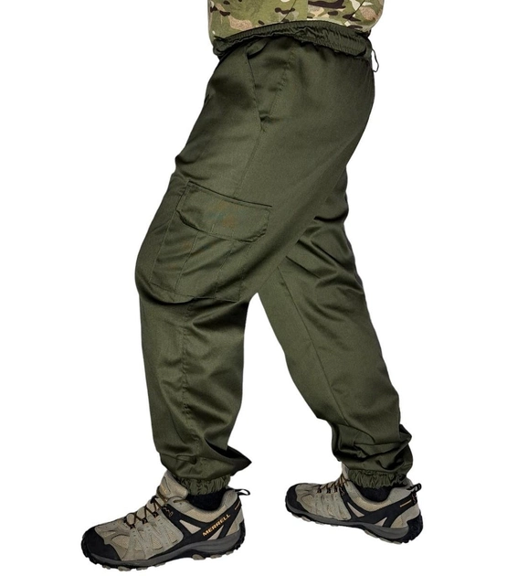 Чоловічі тактичні літні штани Джогери р. 2XL 58-60 Хакі - зображення 2