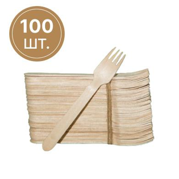 Вилки одноразовые деревянные LISKO 16 см 100 шт (00000000146) от ...