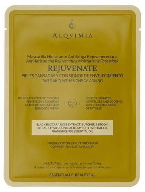 Маска для обличчя Alqvimia Essentially Beautiful Rejuvenate Ansiktsmask 1 шт (8420471013071) - зображення 1