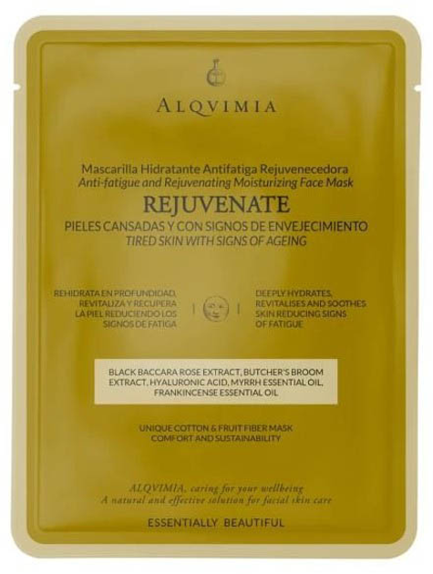 Maska do twarzy Alqvimia Essentially Beautiful Rejuvenate Ansiktsmask 1 szt (8420471013071) - obraz 1