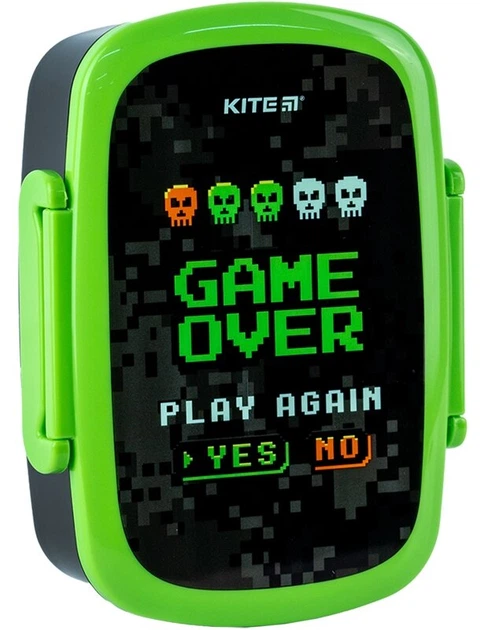 Ланч-бокс із наповненням Kite K24-163-1 Game over, 750 мл - Фото 1 Ланч-бокс із наповненням Kite K24-163-1 Game over, 750 мл - зображення 1