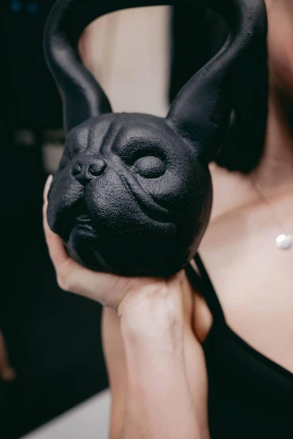 Гиря 12 кг Bulldog дизайнерская гиря на подарок - Фото 4 Гиря 12 кг Bulldog дизайнерская гиря на подарок - изображение 4