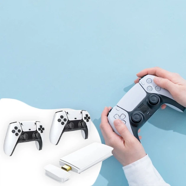 Игровая консоль M15 Plus 64Gb 20000+ игр Pro 4K Game Stick + 2 беспроводные джойстики White - Фото 6 Игровая консоль M15 Plus 64Gb 20000+ игр Pro 4K Game Stick + 2 беспроводные джойстики White - изображение 6