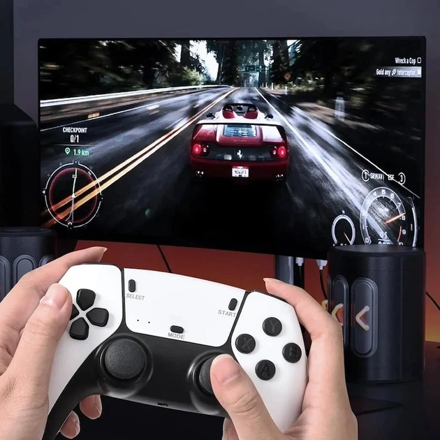Игровая консоль M15 Plus 64Gb 20000+ игр Pro 4K Game Stick + 2 беспроводные джойстики White - Фото 8 Игровая консоль M15 Plus 64Gb 20000+ игр Pro 4K Game Stick + 2 беспроводные джойстики White - изображение 8