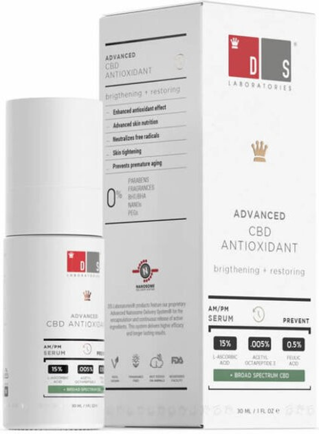 Serum do twarzy DS Laboratories Advanced CBD Antioxidant 30 ml (0816378022120) - obraz 1