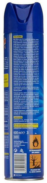 Spray owadobójczy Bloom do zwalczania owadów latających 600 ml (8436032710570) - obraz 2