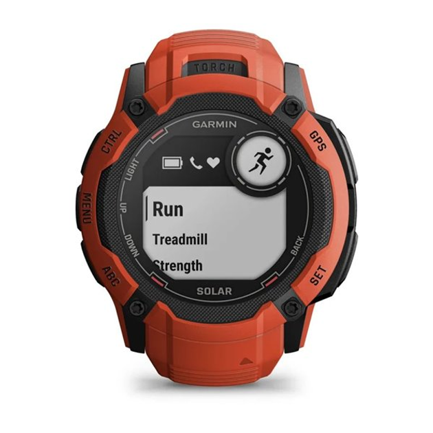 Смарт-годинник Garmin Instinct 2X Solar 50 mm Flame Red (010-02805-01) - зображення 4