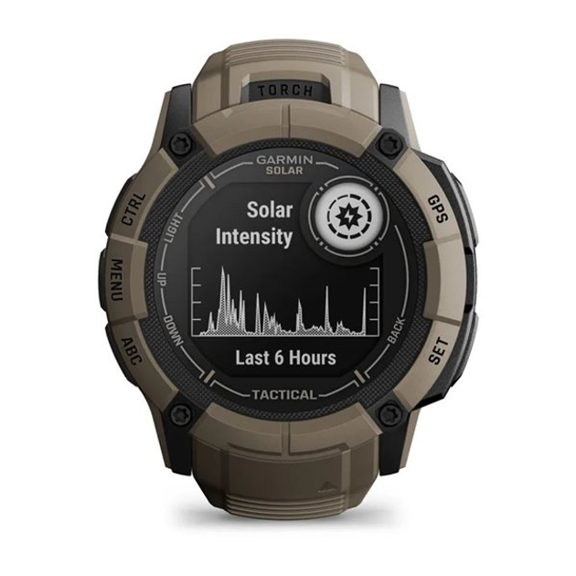 Smartwatch Garmin Instinct 2X Solar Tactical Edition Coyote Tan (010-02805-02) - obraz 2