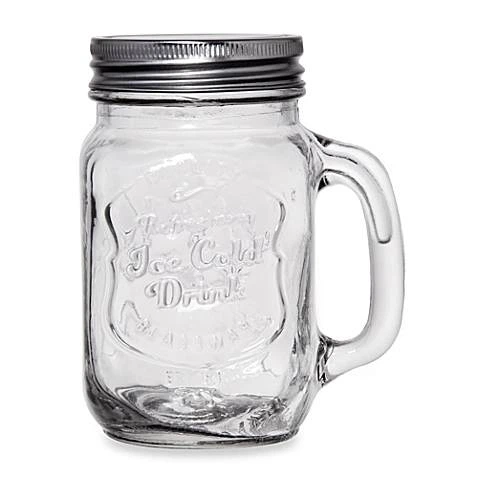 Стеклянная банка с ручкой Mason Jar Прозрачная, 450 мл - изображение 2