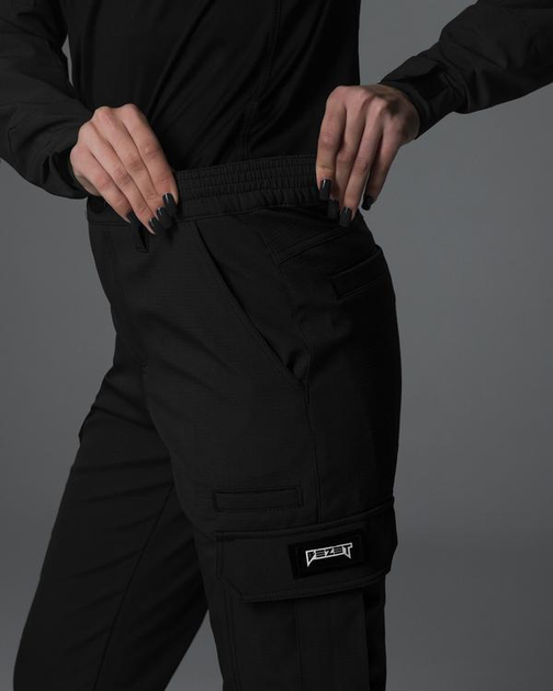 Жіночі брюки карго тактичні BEZET Basic чорний - XS - зображення 2
