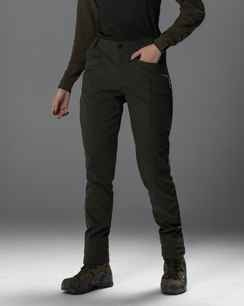 Жіночі брюки карго тактичні BEZET Капелан хакі - S - зображення 1