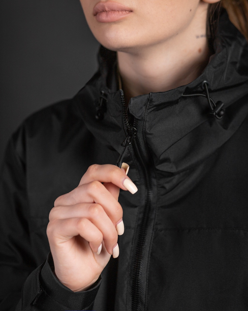 Жіноча куртка вітровка BEZET Кентавр чорний - M - зображення 2