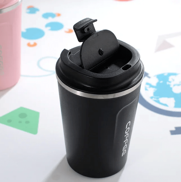 Металлическая термокружка Coffe Tumbler 500 мл - черная - изображение 6