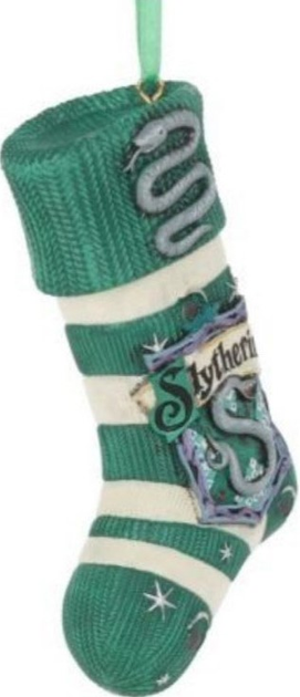 Ялинкова прикраса Nemesis Now Гаррі Поттер Різдвяна шкарпетка Слізерін (801269143527) - зображення 2