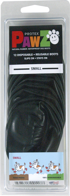 Buty Pawz Dog S 6.4 cm 12 szt Black (0897515001178) - obraz 1
