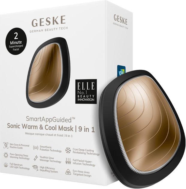 Масажер для обличчя Geske Cool & Warm 9in1 Сірий (GK000002GY01) - зображення 1