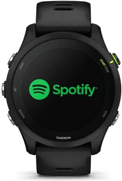 Smartwatch Garmin Forerunner 255 Music 46 mm Czarny (010-02641-30) - obraz 3