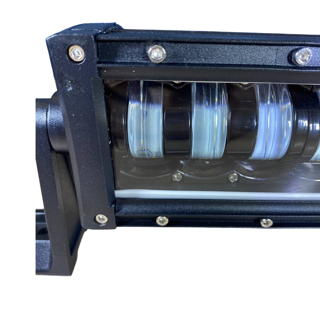 Светодиодная LED лед балка ближний + дальний свет с четкой СТГ 120W 36СМ 120ВТ (светодиоды 10w х 12шт) - изображение 3