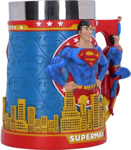 Чашка Nemesis Now Супермен Людина зі сталі 500 мл (801269151027) - зображення 2