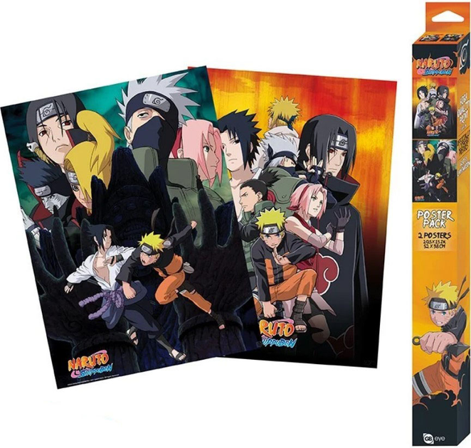 Zestaw plakatów Abystyle Animes and Mangas Naruto 2 szt (3665361060222) - obraz 1