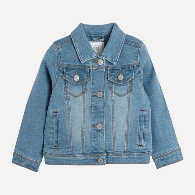 Дитяча джинсова куртка для дівчинки Cool Club CJG2411440 98 см Блакитна (5903977186485) - зображення 1
