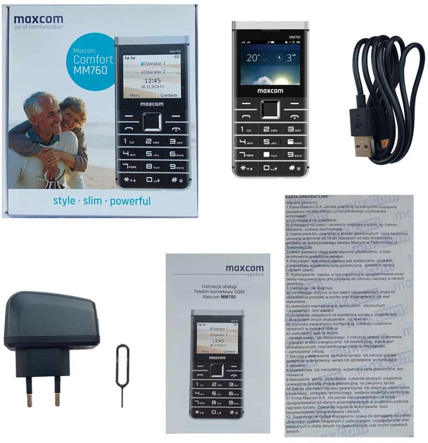 Мобильный телефон Maxcom MM760 White – фото, отзывы, характеристики в ...