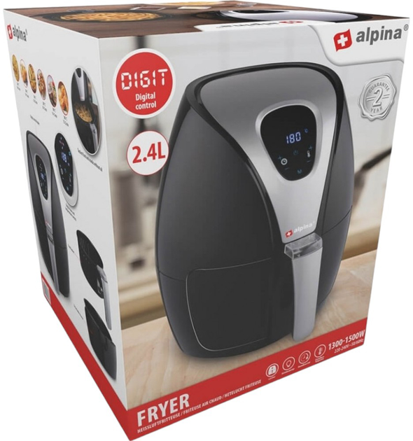Мультипіч Alpina Air Fryer 2.4L (8711252185682) - зображення 3