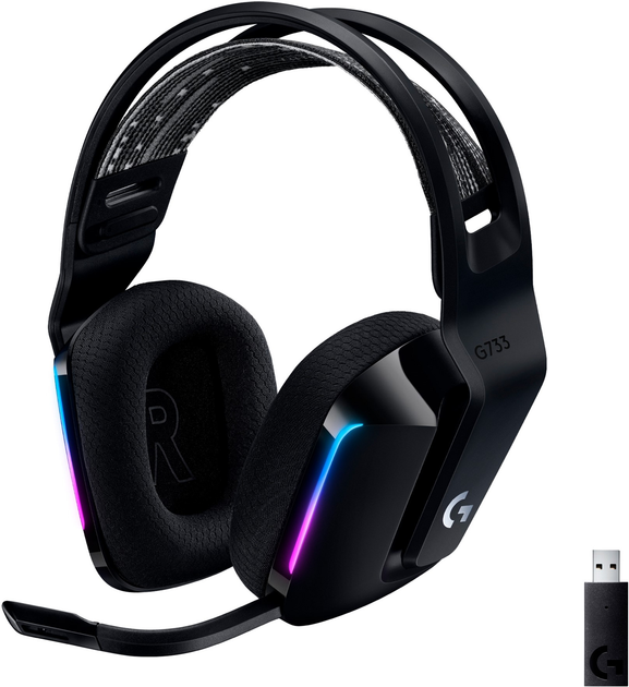 Наушники Logitech Lightspeed Wireless RGB Gaming Headset G733 Black ...