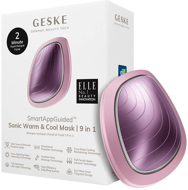 Масажер для обличчя Geske Cool & Warm 9in1 Рожевий (GK000002PK01) - зображення 1