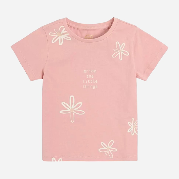 Дитяча футболка для дівчинки Cool Club CCG2411308 110 см Рожева (5903977188625) - зображення 1