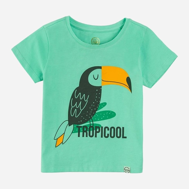 Koszulka dziecięca dla dziewczynki Cool Club CCG2412710 128 cm Turkusowa (5903977309419) - obraz 1