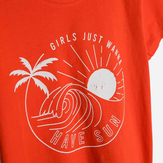 Підліткова футболка для дівчинки Cool Club CCG2422109 164 см Червона (5903977277923) - зображення 2