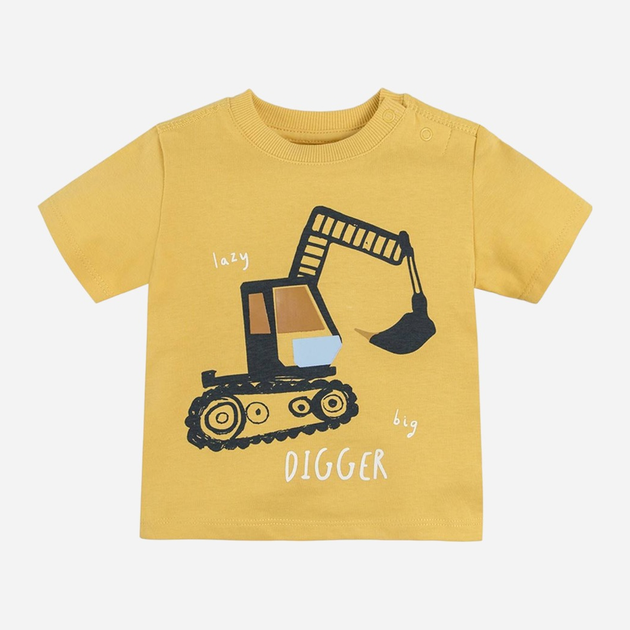 Дитяча футболка для хлопчика Cool Club CCB2400207 80 см Жовта (5903977149428) - зображення 2
