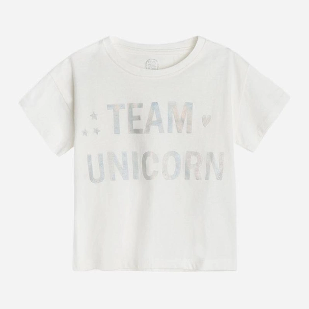 Koszulka dziecięca dla dziewczynki Cool Club CCG2312253 104 cm Biała (5903977048707) - obraz 2