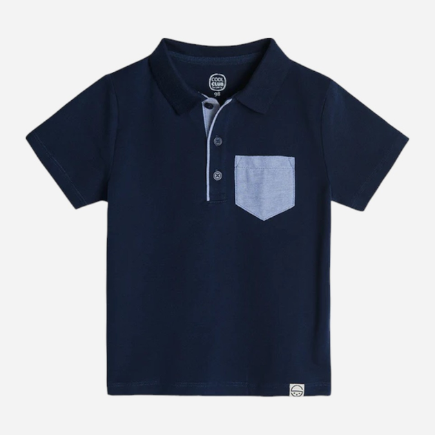 Дитяча футболка-поло для хлопчика Cool Club CCB2410968 104 см Синя (5903977202055) - зображення 1