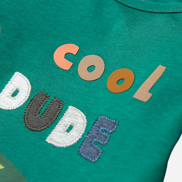 Дитяча футболка з довгими рукавами для хлопчика Cool Club CCB2300978 86 см Зелена (5903977008237) - зображення 2