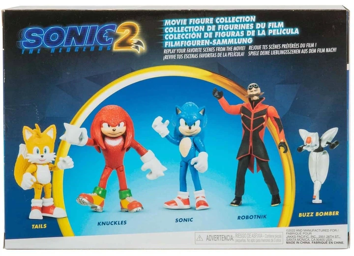 Набор фигурок Sonic the Hedgehog 2 Соник и друзья 5 шт, 6см 412684