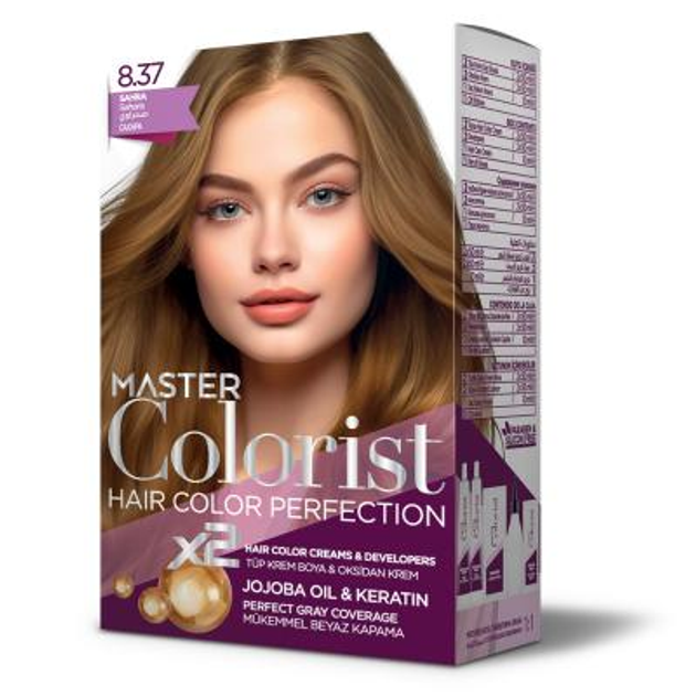 Краска Master Colorist для волос 8.37 Песочный 2x50 мл+2x50 мл+10 мл от ...