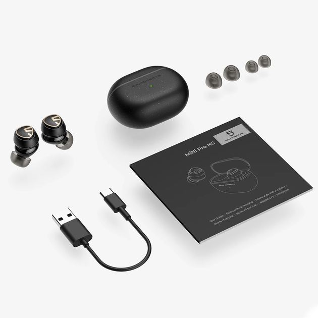イヤホン Soundpeats Mini Pro HS Беспроводные наушники SoundPEATS Mini Pro HS вакуумные TWS с