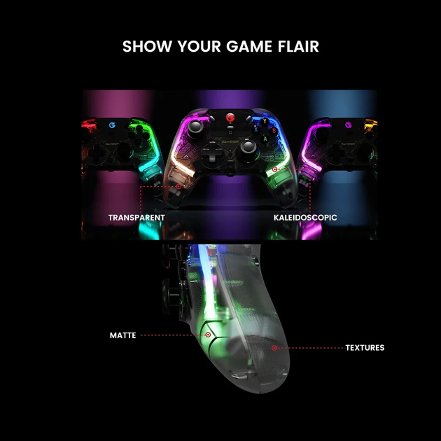 Дротовий геймпад GameSir T4 Kaleid з ефектом Холла з підсвіткою для PC/Nintendo Switch/Android TV box - зображення 13