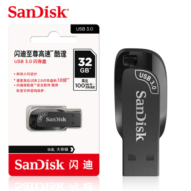 Флеш накопичувач SanDisk CZ410 USB 3.0 32GB Black - Фото 4 Флеш накопичувач SanDisk CZ410 USB 3.0 32GB Black - зображення 4