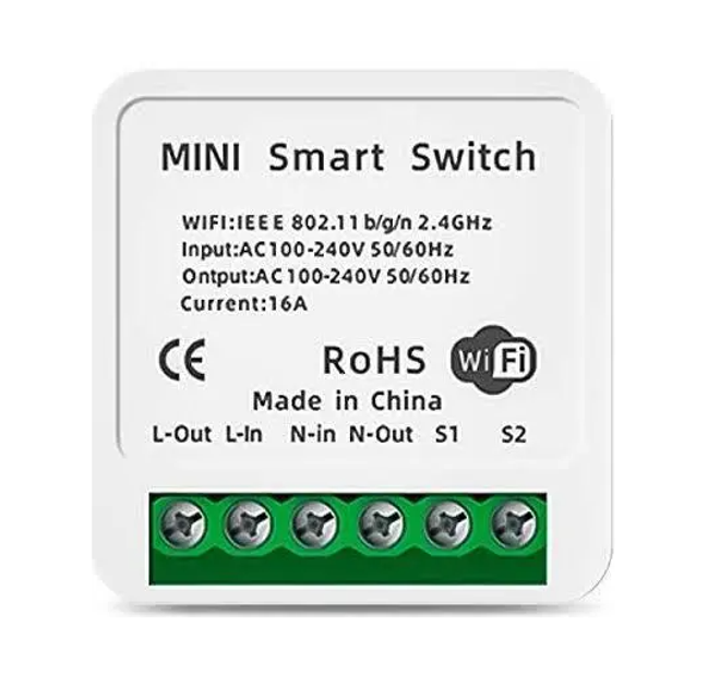 Беспроводное Wifi реле времени Tuya DIY Mini 220V 16A. Одноканальный ...