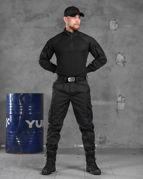 Тактичний костюм squad black бейсболка у подарунок XL - зображення 1