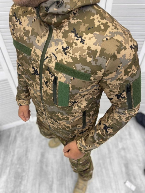 Армійська куртка софтшел піксель explosion L - зображення 2