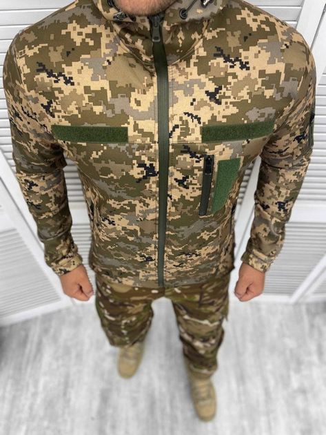 Армейская куртка софтшел пиксель explosion XL - изображение 1